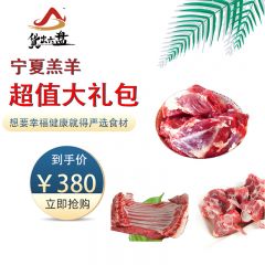 西吉特色西吉县货出六盘精品羔羊肉3kg（羊排、剔骨羊腿肉、羊蝎子）各1kg 6斤