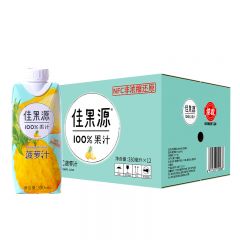 佳果源100%NFC菠萝汁330ml 330ml*12瓶